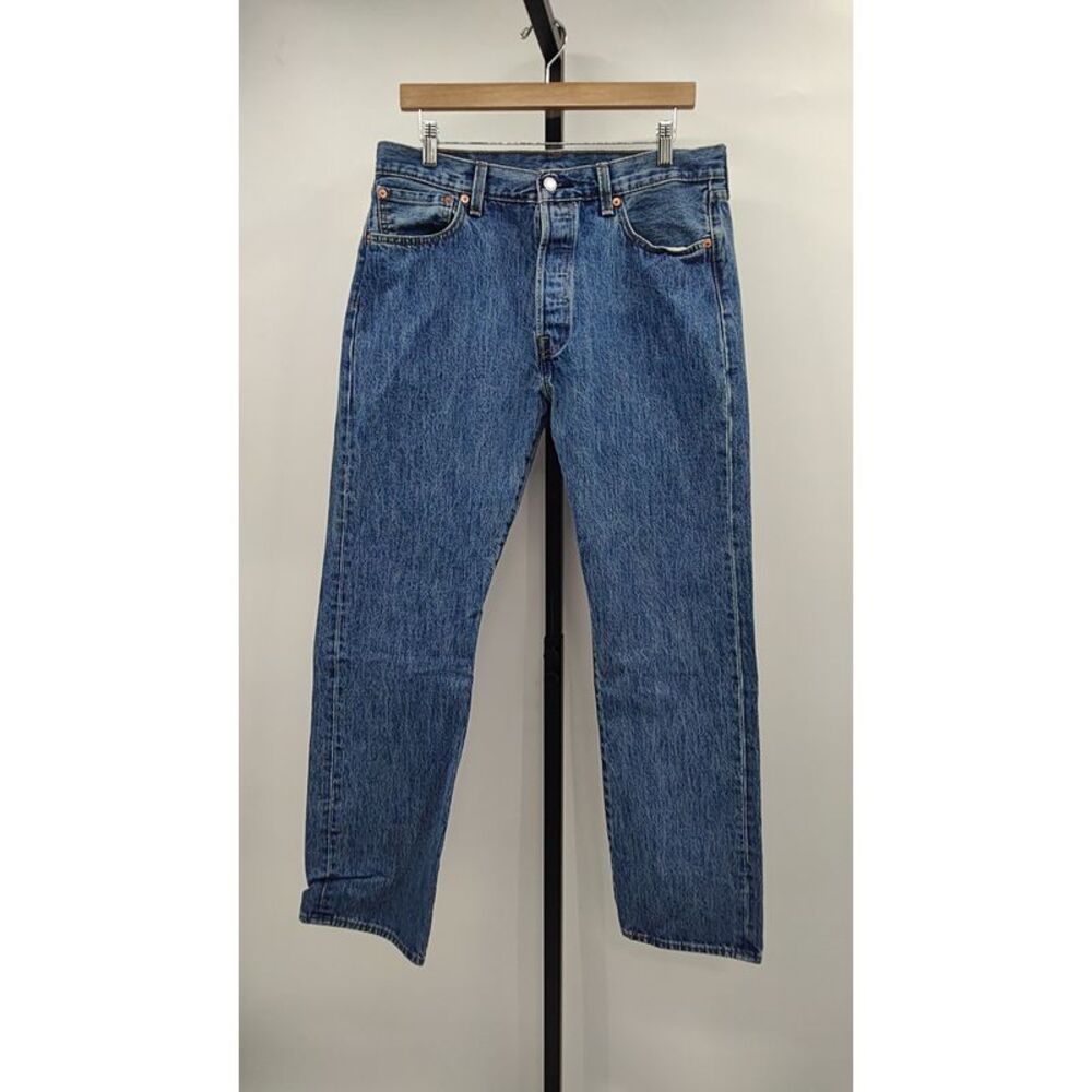 Farm Rio Men Levi's Stonewash Blue 501 Original Jeans Blue Pants 34/32